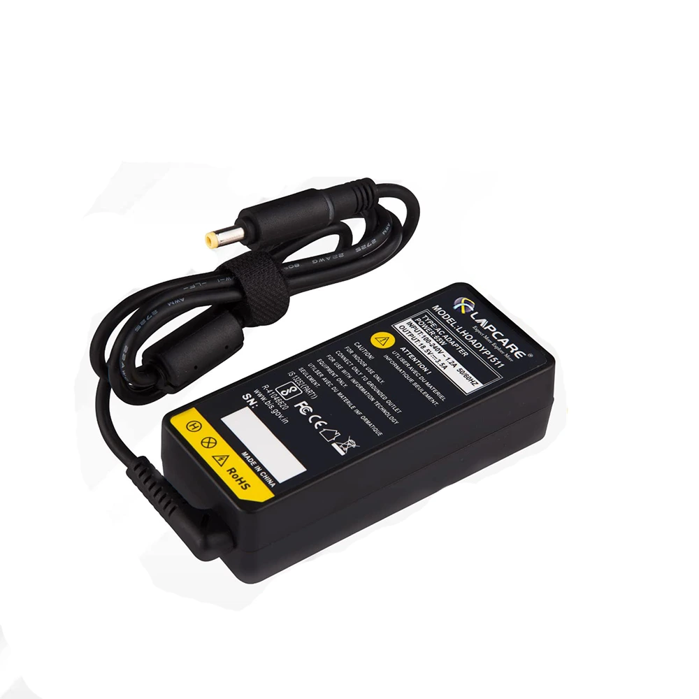 Lapcare Laptop Adapter Compatible For HP 65w | 18.5v/3.5a | 4.8mm x 1.7mm Y Pin view 3